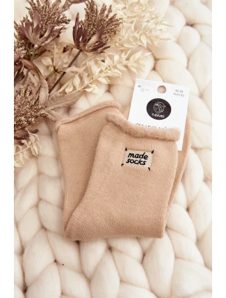 Dámské Hrube Ponožky Bežové