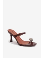 Klapky na podpatku model 225134 Step in style