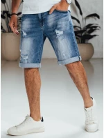 Pánské modré džínové šortky FashionStreet SX2562 Pánské modré džínové šortky FashionStreet SX2562