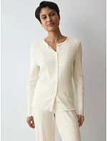 Versatile Rib Cardigan LSL - Silk White - TRIUMPH Silk White - TRIUMPH Versatile Rib Cardigan LSL - Silk White - TRIUMPH Silk White - TRIUMPH