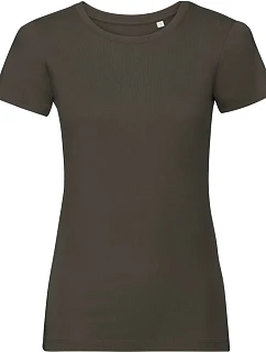 Russell Athletic 108F Dámské tričko Pure Organic 10.108F dark olive