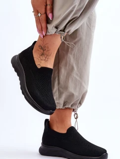 Dámské textilní nazouvací tenisky černé Adiora