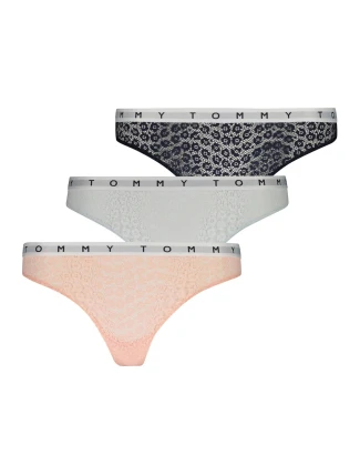 Dámská tanga Lace 3 Pack UW0UW02524-0TX - Tommy Hilfiger Dámská tanga Lace 3 Pack UW0UW02524-0TX - Tommy Hilfiger