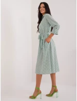 Dámské šaty LK SK 509673.13 bílo-zelené - FPrice Dámské šaty LK SK 509673.13 bílo-zelené - FPrice