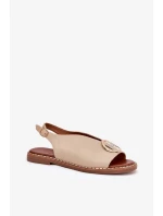 Sandály A8229 béžové - Step in style