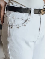 Dámské džínové kalhoty LIKEMELOO mom fit white FashionStreet UY2432