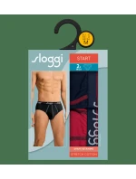 Pánské slipy Start Midi C2P box - BLUE - DARK COMBINATION - kombinace modré M008 - SLOGGI