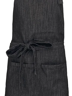 Kariban K 890 Zástěra s laclem "Sommelier" 20.K890 black denim