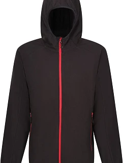 Regatta TRF 690 Fleecová bunda structure s kapucí "Navigate" 36.F690 black/classic red