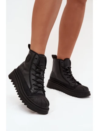 Vysoké Dámské Tenisky Zateplené Big Star OO274A355 Černé