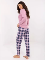 Pyžamo DU PI FP 004.03 tmavě růžové Pyžamo DU PI FP 004.03 tmavě růžové