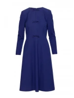 S413 Šaty s mašlí - modré S413 Šaty s mašlí - modré