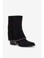 Kozačky na podpatku  model 218489 Step in style