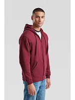 Fruit of the Loom Classic Hooded Sweat Jacket Mikina s kapucí 16.2062 red Fruit of the Loom Classic Hooded Sweat Jacket Mikina s kapucí 16.2062 red