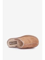 Pohodlná domácí obuv pantofle s výšivkou dámské Inblu FX000021 Camel Pohodlná domácí obuv pantofle s výšivkou dámské Inblu FX000021 Camel