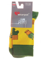 Obrázkové ponožky 80 Funny cactus - Skarpol