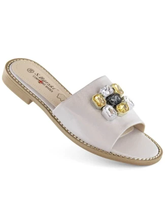 S.Barski W OLI262B žabky se stříbrnými zirkony S.Barski W OLI262B žabky se stříbrnými zirkony