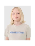 Chlapecké bavlněné tričko 4F 4FJWSS25TTSHM2186-12S