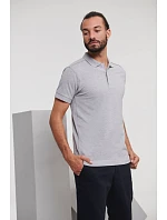 Russell Athletic 566M Pánské elastické piqué polo 10.566M convoy grey Russell Athletic 566M Pánské elastické piqué polo 10.566M convoy grey
