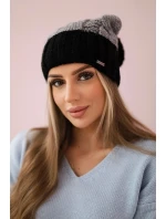 Paris fleecová čepice K212 šedá+černá Paris fleecová čepice K212 šedá+černá