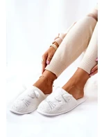 Lesklé kočičí pantofle Ears bílé Kaisy Lesklé kočičí pantofle Ears bílé Kaisy