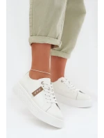 Dámské tenisky z přírodní kůže D&A GR61-5591 bílé