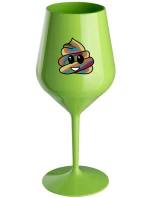 DUHOVÉ VESELÉ EE - zelený nerozbitný pohár na víno 470 ml DUHOVÉ VESELÉ EE - zelený nerozbitný pohár na víno 470 ml