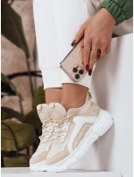 Dámské tenisky TIRA beige FashionStreet ZY0107 Dámské tenisky TIRA beige FashionStreet ZY0107
