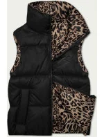 Černo-panteří oboustranná krátká vesta S'West (B8346-1) Černo-panteří oboustranná krátká vesta S'West (B8346-1)