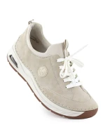 Dámské pohodlné béžové boty Rieker 44562-62 Dámské pohodlné béžové boty Rieker 44562-62