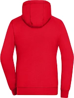 Daiber JN 962 Dámská mikina s kapucí "Lifestyle" 02.0962 red/grey heather