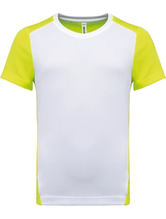 Kariban ProAct PA 4016 Dětské kontrastní sportovní tričko 20.4016 white/fluorescent yellow Kariban ProAct PA 4016 Dětské kontrastní sportovní tričko 20.4016 white/fluorescent yellow