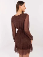 Šaty MI SK 61430.62 hnědé Šaty MI SK 61430.62 hnědé