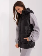 Dámská vesta D50048X80113A2 Černá - FPrice Dámská vesta D50048X80113A2 Černá - FPrice