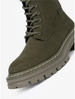 Luxusní Ciemnozielony  kotníčkové boty dámské