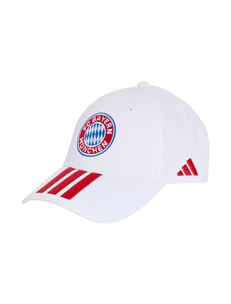 Dětská kšiltovka adidas FC Bayern Mnichov, bílá, KT3396