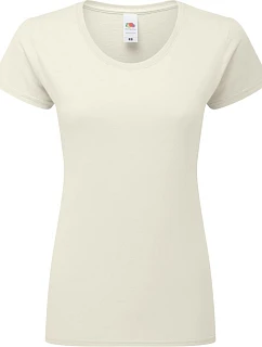Fruit of the Loom Lady-Fit Iconic 195 T Dámské tričko z těžké bavlny 16.1424 natural