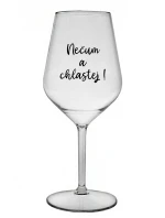 NEČUM A CHLASTEJ! - čirá nerozbitná sklenice na víno 470 ml NEČUM A CHLASTEJ! - čirá nerozbitná sklenice na víno 470 ml