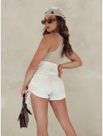 Dámské šortky STYLE SHORTS light beige FashionStreet SY0394
