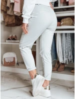 Dámské chinos kalhoty s páskem MODELA světle šedé FashionStreet UY2564 Dámské chinos kalhoty s páskem MODELA světle šedé FashionStreet UY2564