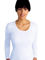 Bílá dámská košilka Emili Lena 2XL-3XL