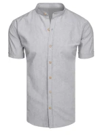 Pánské šedé tričko s krátkým rukávem FashionStreet KX1049