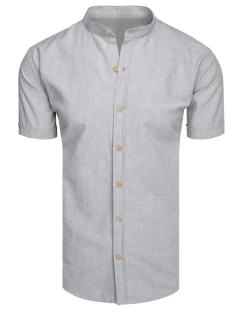 Pánské šedé tričko s krátkým rukávem FashionStreet KX1049