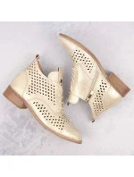 Ažurové boty Potocki W WOL205 zlaté Ažurové boty Potocki W WOL205 zlaté