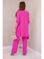 Sada halenky + kalhot s přívěskem fuchsie