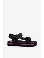 Dámské sandály na platformě Lee Cooper LCW-24-05-2751L Černé