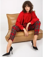 Košile DHJ KS 15257.53P tmavě červená