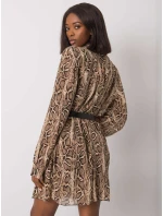 Šaty DHJ SK 13875 2.12P černá a béžová