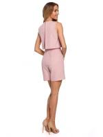 M574 Dvouvrstvý overal bez rukávů - béžový