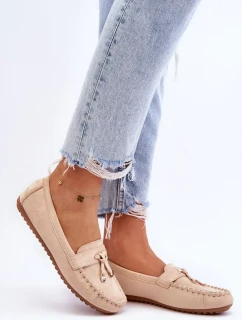 Klasické semišové mokasíny Béžová Good Time